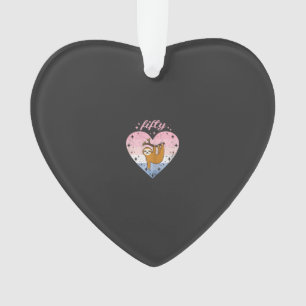 50 Jahre alte süße Faultier-Geburtstagsfeier 50. G Ornament