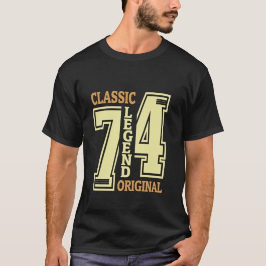 50 Jahre alter Klassiker 1974 Legend Original 50. T-Shirt (Vorderseite)