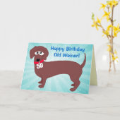 50 Jahre alter Weiner Karte (Gelbe Blume)