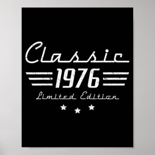 50 Jahre altes Vintage-Klassiker-Auto Poster