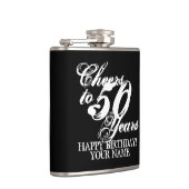 50 Jahre angesagtes 50. Geburtstagsgeschenk Flachmann (Rechts)