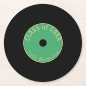 50 Jahre! Anpassbare Class-Wiedersehen-Untersetzer Runder Pappuntersetzer (Vorderseite)