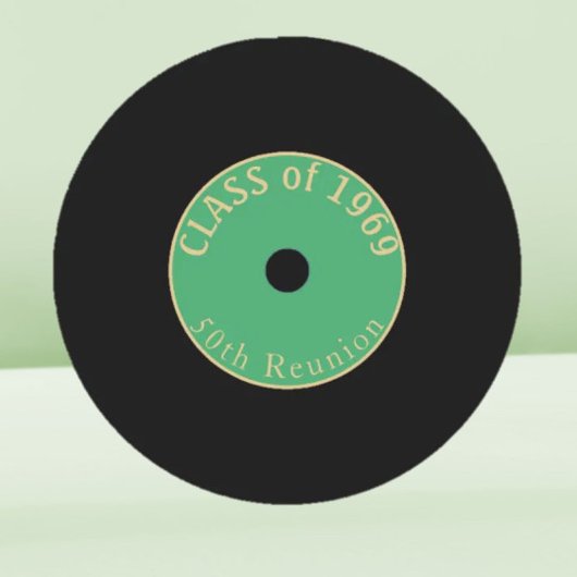 50 Jahre! Anpassbare Class-Wiedersehen-Untersetzer Runder Pappuntersetzer