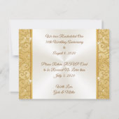 50 Jahre anpassen Ändern Sie die Datumskarten Einladung (Rückseite)