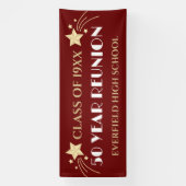 50 Jahre! Banner mit 10 Ft Big Class Wiedersehen (Vertikal)