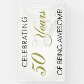 50 Jahre des Seins feiern fantastische Fahne Banner (Vertikal)