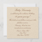 50 Jahre Einladung zum Geburtstag (Rückseite)