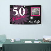 50 Jahre Fabulous, Funkelnd lila Stimmung Banner (Messeveranstaltung)