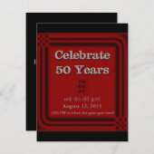 50 Jahre Feier Einladungen zum Foto der alten Zieg (Vorne/Hinten)