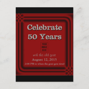 50 Jahre Feier Einladungen zum Foto der alten Zieg