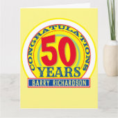 50 Jahre Feier Karte (Vorderseite)