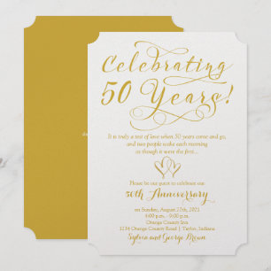 50 Jahre feiern 50. Hochzeitstag Einladung