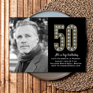 50 Jahre Foto Einladung