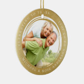 50 Jahre Foto Gold Foil Keramik Ornament (Rechts)
