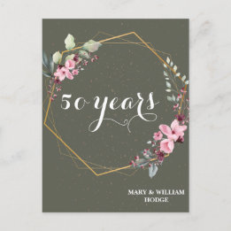 "50 Jahre für immer: Ein Jubiläum, an den man sich Postkarte