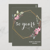 "50 Jahre für immer: Ein Jubiläum, an den man sich Postkarte (Vorne/Hinten)