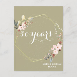 "50 Jahre für immer: Ein Jubiläum, an den man sich Postkarte