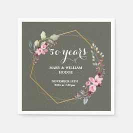 "50 Jahre für immer: Ein Jubiläum, an den man sich Serviette