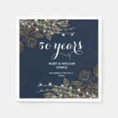 "50 Jahre für immer: Ein Jubiläum, an den man sich Serviette (Vorderseite)