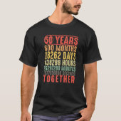 50 Jahre Gemeinsam 50 Jahre Eltern Verheiratet T-Shirt (Vorderseite)