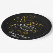 50 Jahre gemeinsam Goldenes Hochzeitsszenario-Part Pappteller (Schrägansicht)