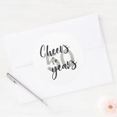 50 Jahre Glitzer 50. Geburtstag Runder Aufkleber (Umschlag)