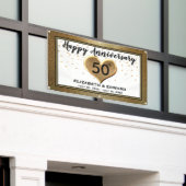 50 Jahre Gold Confetti - Hanging Banner (Äußeres Gebäude)