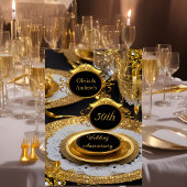 50 Jahre Gold Diamond Dinner Party Einladung
