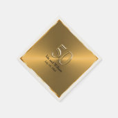 50 Jahre Gold Frame Serviette (Ecke)