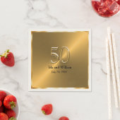 50 Jahre Gold Frame Serviette (Beispiel)