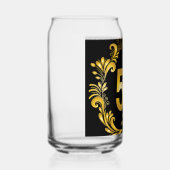 50 Jahre Gold Glitzer Jubiläum Dosenglas (Links)