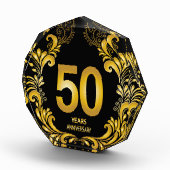 50 Jahre Gold Glitzer Jubiläum Fotoblock (Rechts)