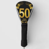 50 Jahre Gold Glitzer Jubiläum Golf Headcover (Vorderseite)
