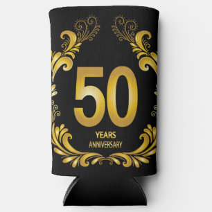50 Jahre Gold Glitzer Jubiläum Selters Dosenkühler