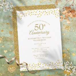 50 Jahre Goldene Liebe Herz Einladung