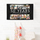 50 Jahre goldenes Hochzeitstag Foto Collage Banner (Insitu)