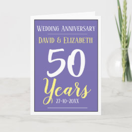 50 Jahre Goldenes Hochzeitstag Karte