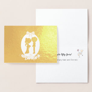 50 Jahre Goldenes Jahr 50 Folienkarte