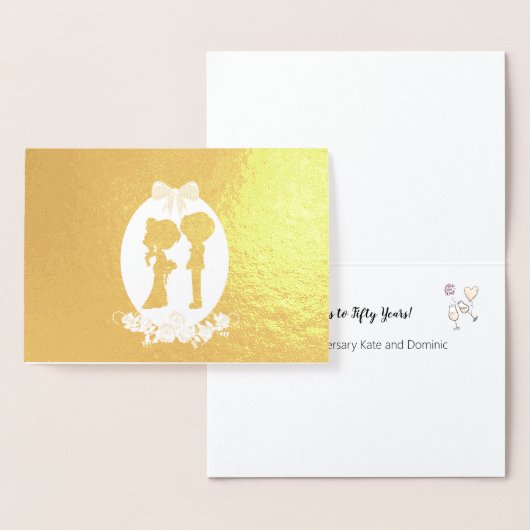 50 Jahre Goldenes Jahr 50 Folienkarte (Anzeige)