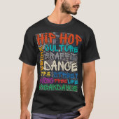50 Jahre Hip Hop Culture Graffiti T-Shirt (Vorderseite)