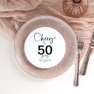 50 Jahre Hochzeitsjubiläum Charger Plate Einsatz Einladung