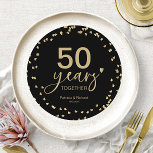 50 Jahre Hochzeitsjubiläum Charger Plate Einsatz Einladung