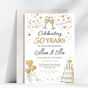 50 Jahre Hochzeitstag feiern Einladung