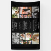 50 Jahre Hochzeitstag Foto Collage bearbeitbar Banner (Vertikal)