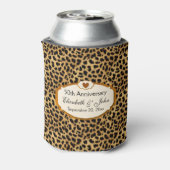 50 Jahre Hochzeitstag Gold Leopard Dosenkühler (Kanne Rückseite)