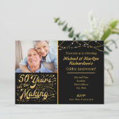 50 Jahre im Herbst - Goldenes Jubiläum Einladung (Stehend Vorderseite)