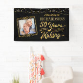 50 Jahre im Jubiläum des Goldenen Meeres Banner (Insitu)