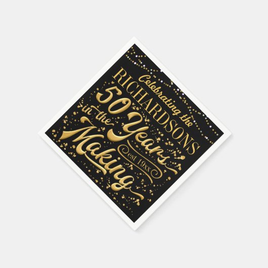 50 Jahre im Making (50. Serviette (Ecke)