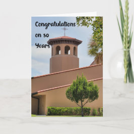 50 Jahre Jahrestag der Kirche Karte