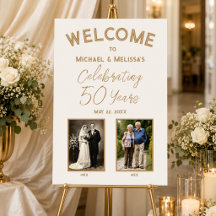 50 Jahre Jubiläum Goldene Hochzeit Foto